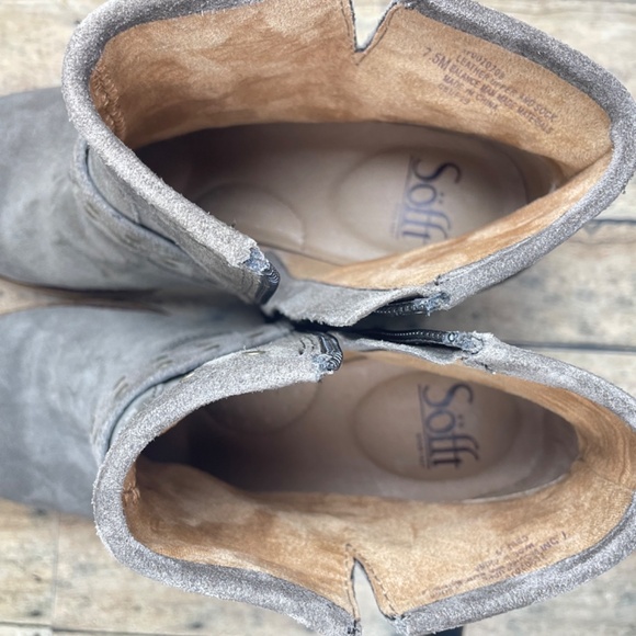 Sofft Allene Studded Booties in Taupe Suede, Size 7.5 M - Picture 11 of 16